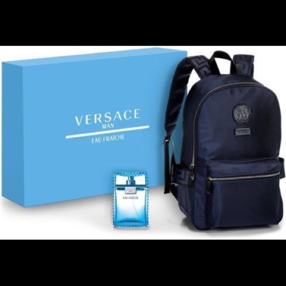 Versace cologne backpack gift set BOXED